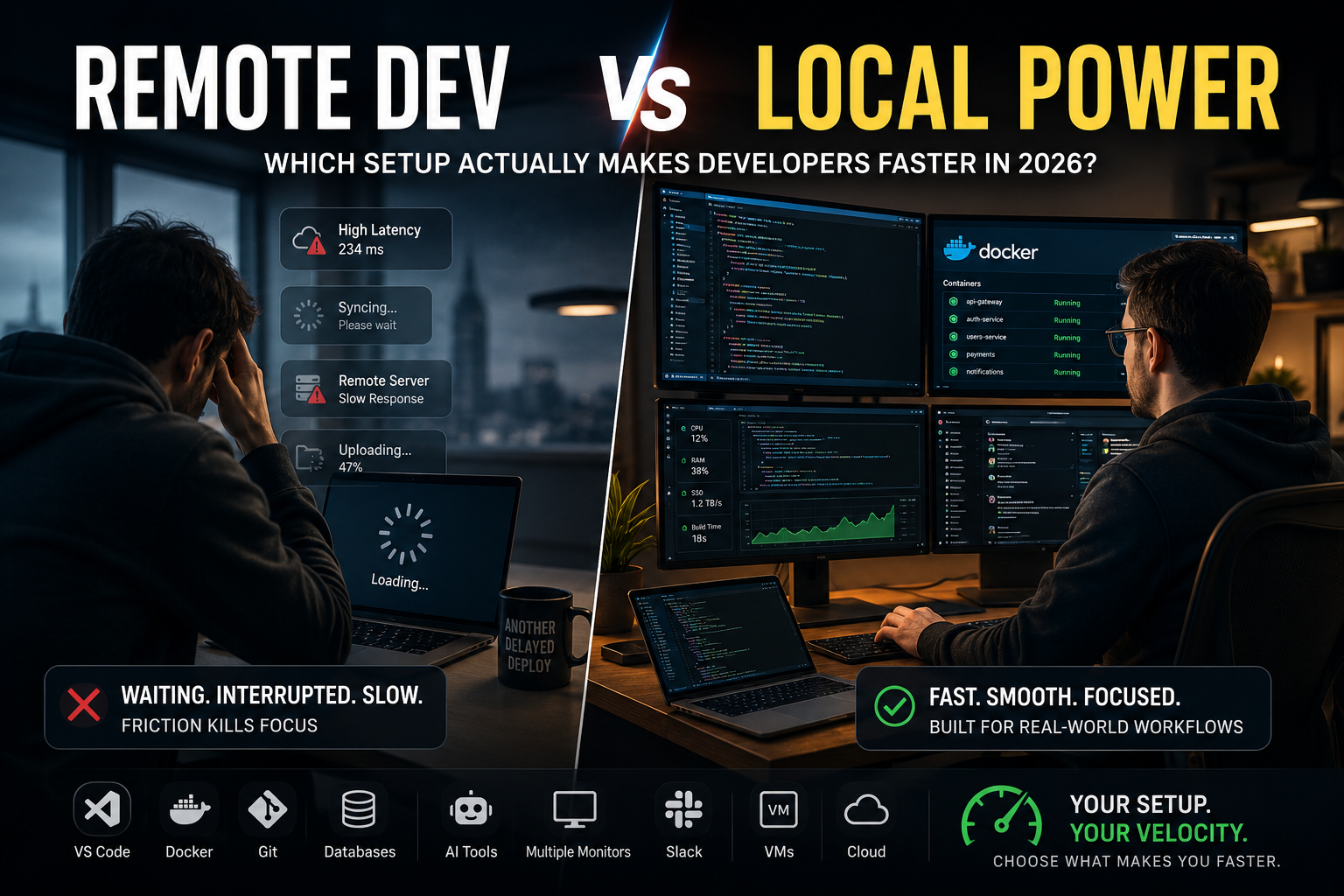 Remote Dev vs Local Power: Which Setup Actually Makes Developers Faster in 2026?