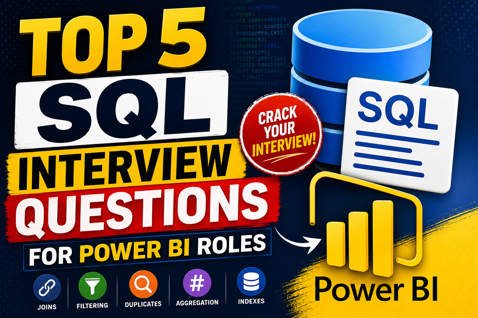 Top 5 SQL Interview Questions for Power BI Roles