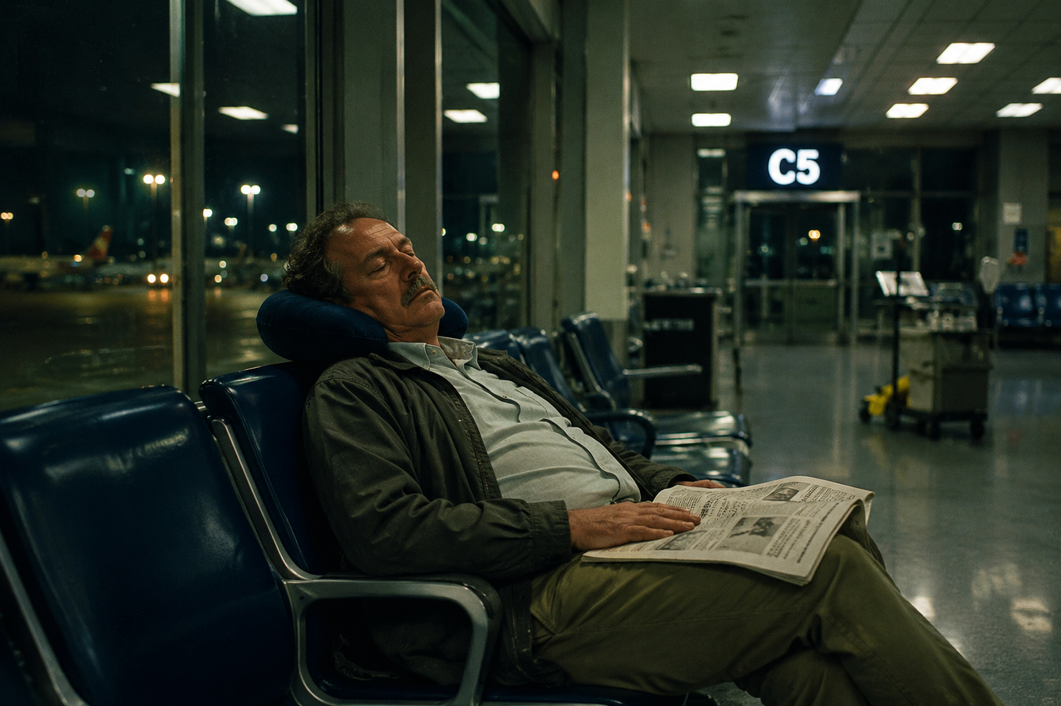 He Had a House. He Just Preferred Gate C5 He Had a House. He Just Preferred Gate C5