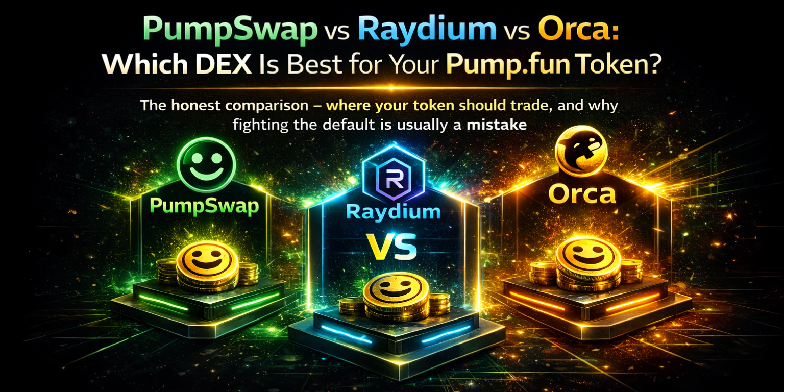 PumpSwap vs Raydium vs Orca — Best DEX for Pump.fun Tokens in 2026