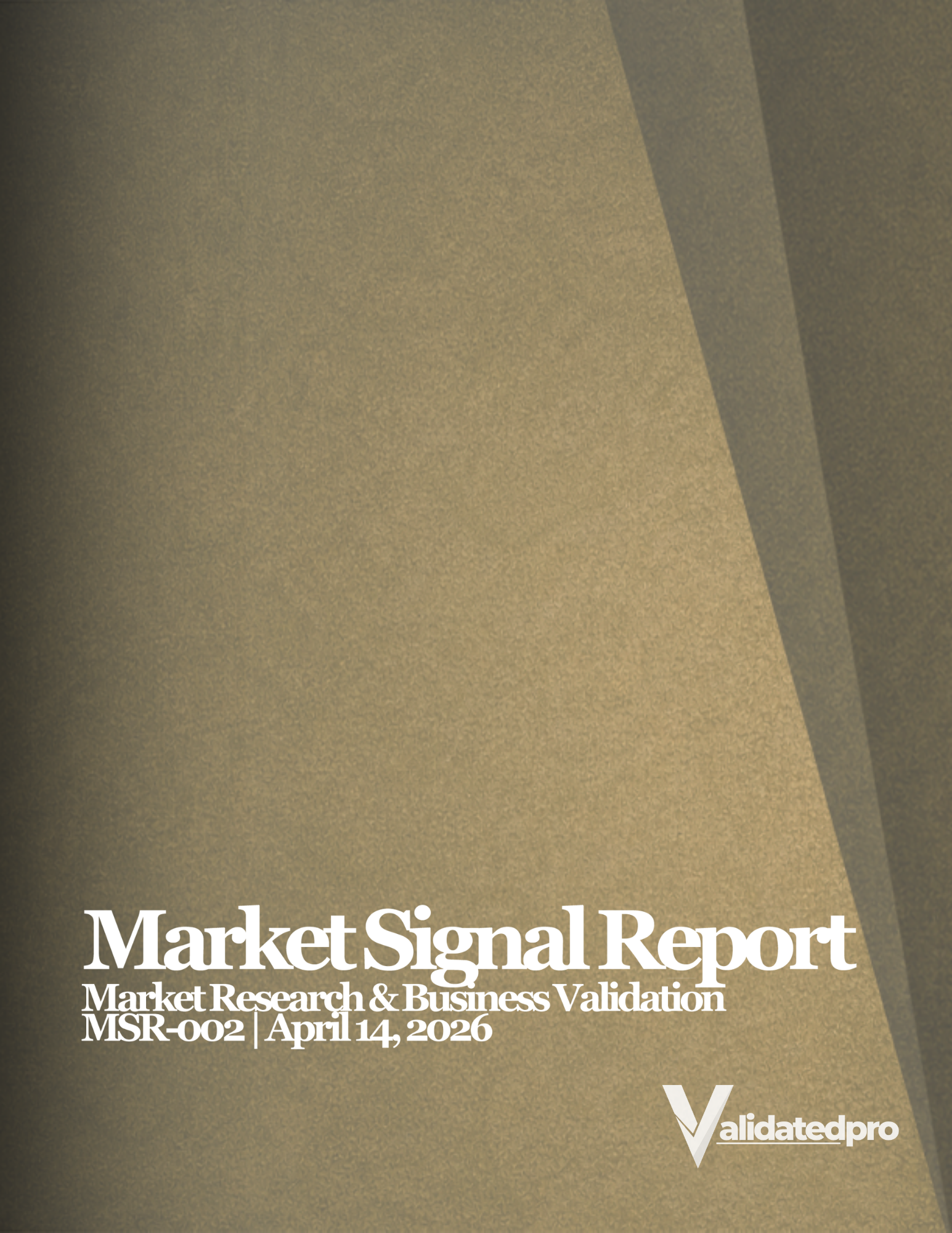 MSR-002 Market Signal Report