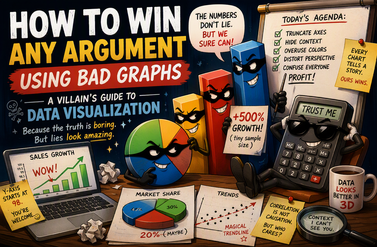 How to Win Any Argument Using Bad Graphs: A Villain's Guide to Data Visualization