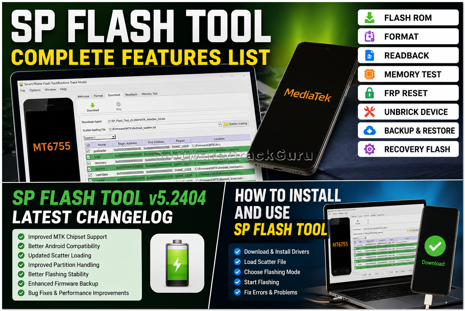 SP Flash Tool v5.2404 Free Download Tested 100%