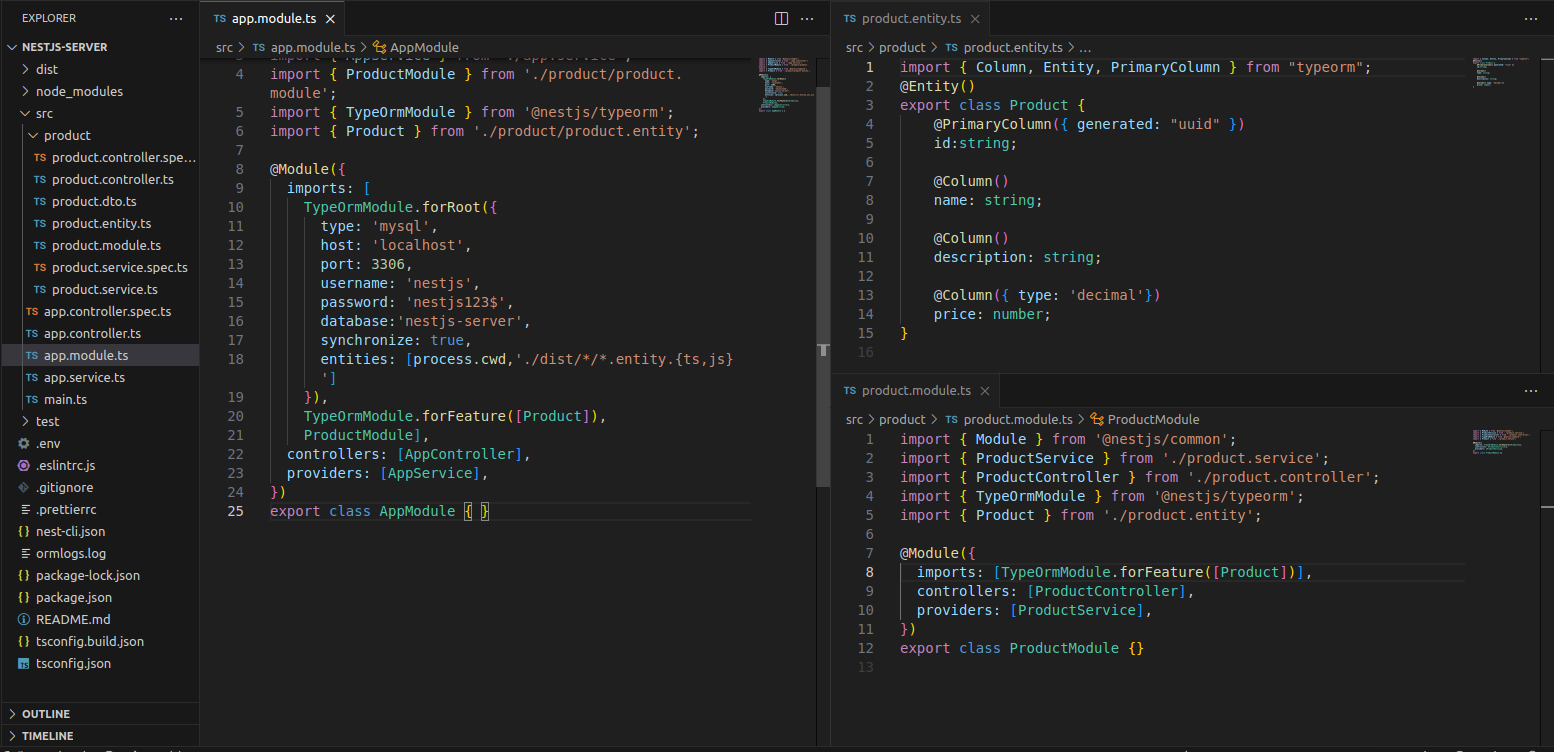 Integrating TypeOrm with MySql in NestJS