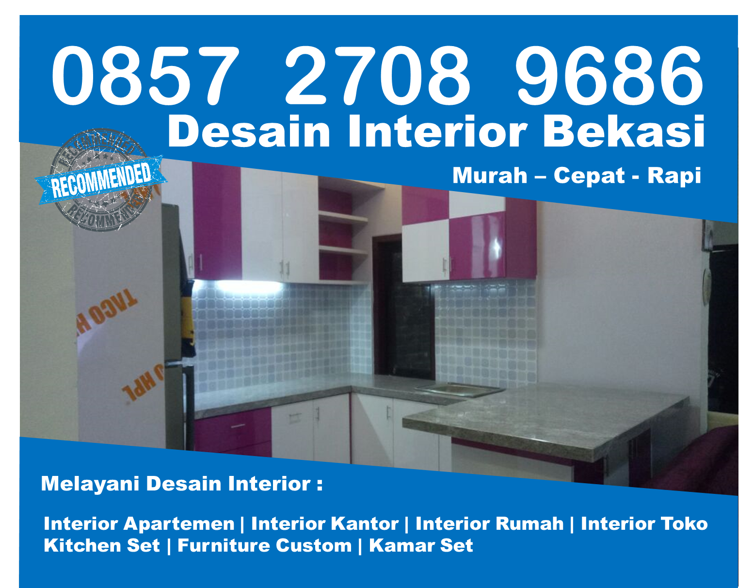 Telp 0857 2708 9686 Indosat Design Interior Furniture Bekasi