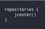 For repositories use jcenter