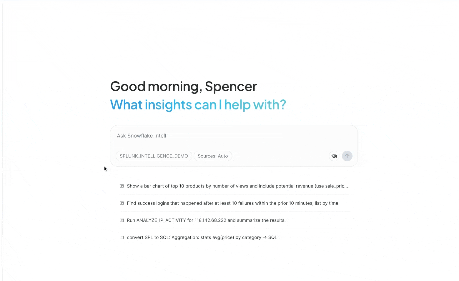 How I Built a Snowflake Intelligence Agent to Chat with My Splunk Logs