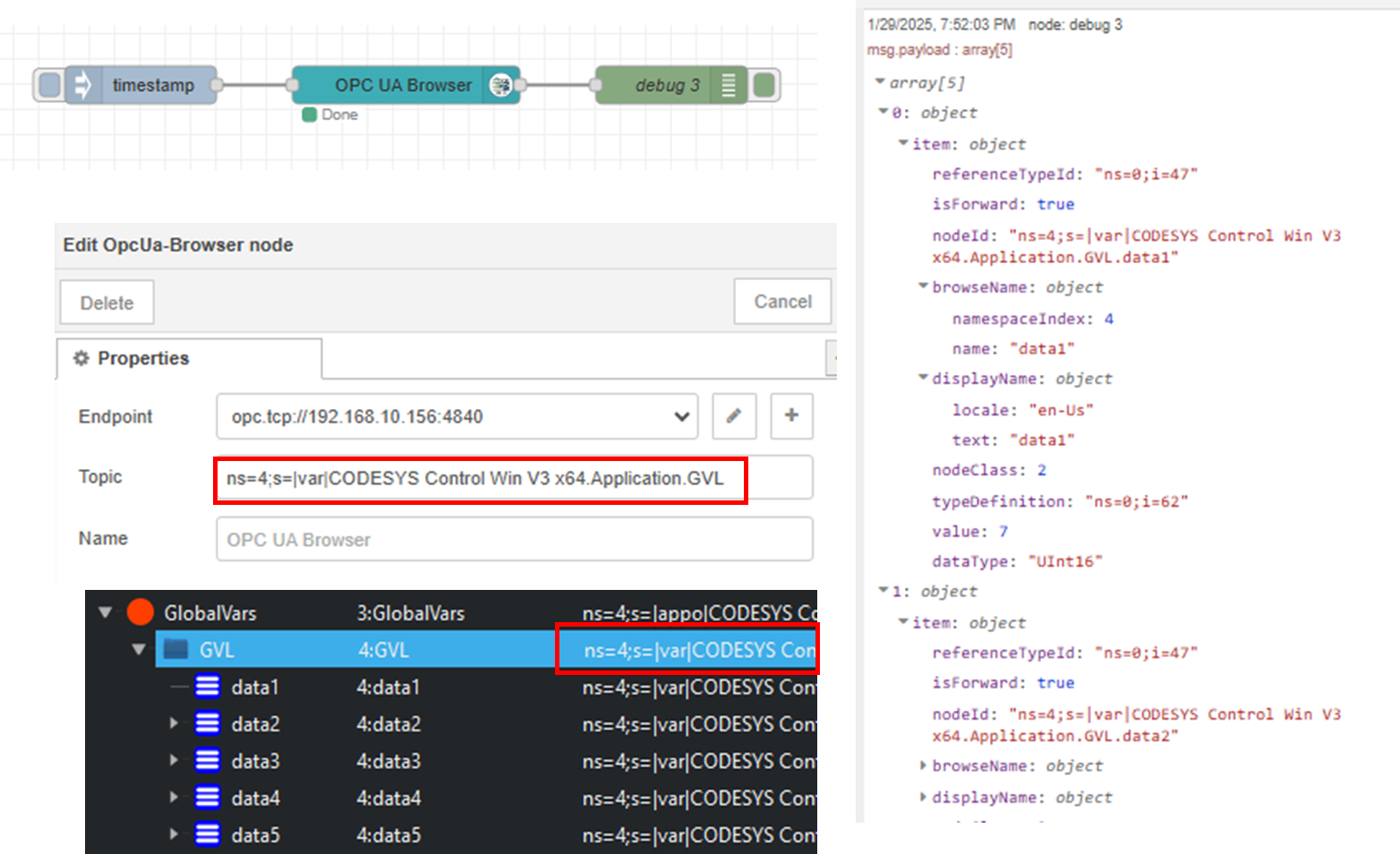 ทดสอบใช้งาน OPCUA server ด้วย Codesys แล้วดึงค่าด้วย Python & Nodered ตอนที่ 2