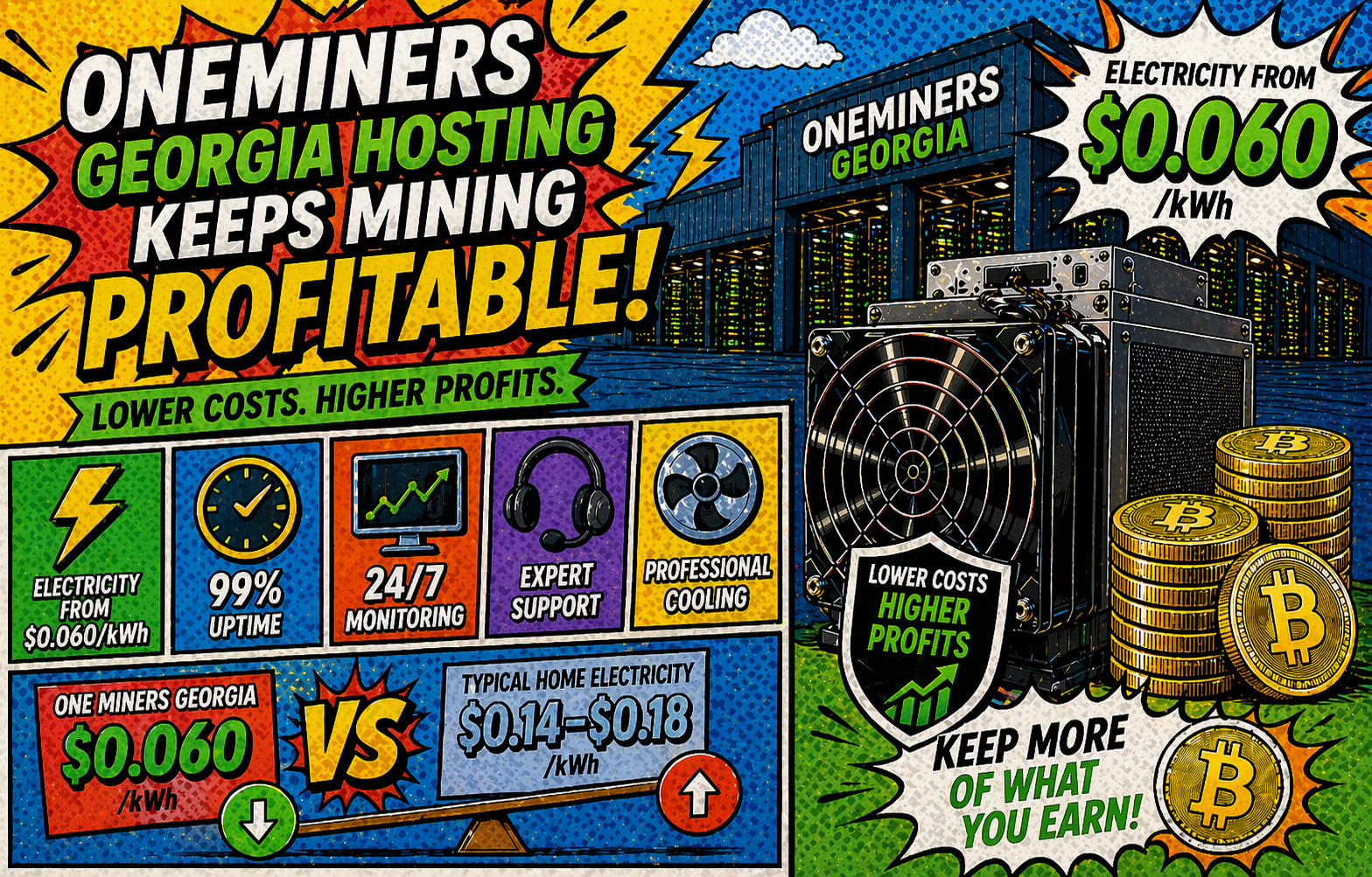 OneMiners Georgia Hosting Keeps Mining Profitable