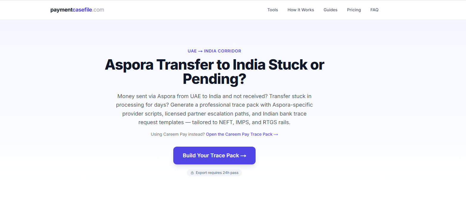 Aspora Transfer Delayed to India? How to Bypass Support and Force a Trace (2026 Guide)