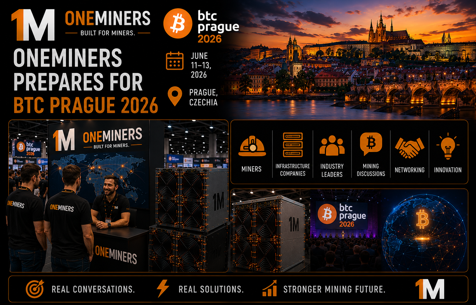 OneMiners Prepares for BTC Prague 2026
