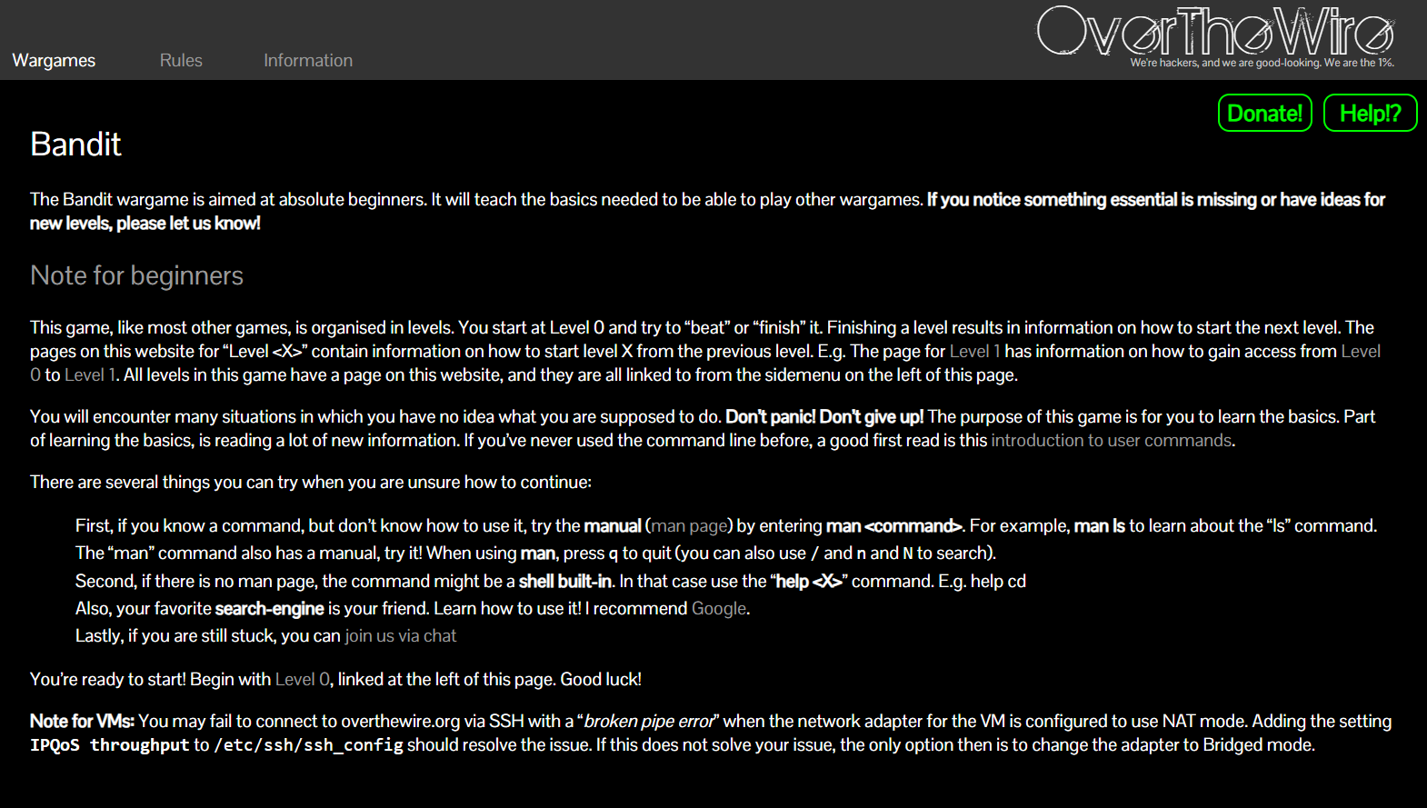 OverTheWire Bandit Level 0–10 Walkthrough