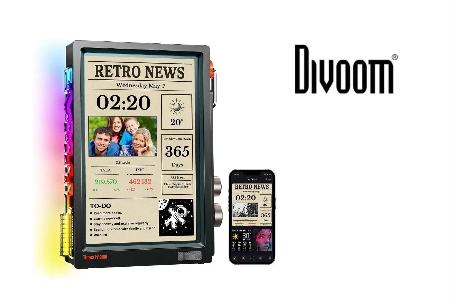 Divoom Times Frame REVIEW The Coolest Digital Picture Frame Around