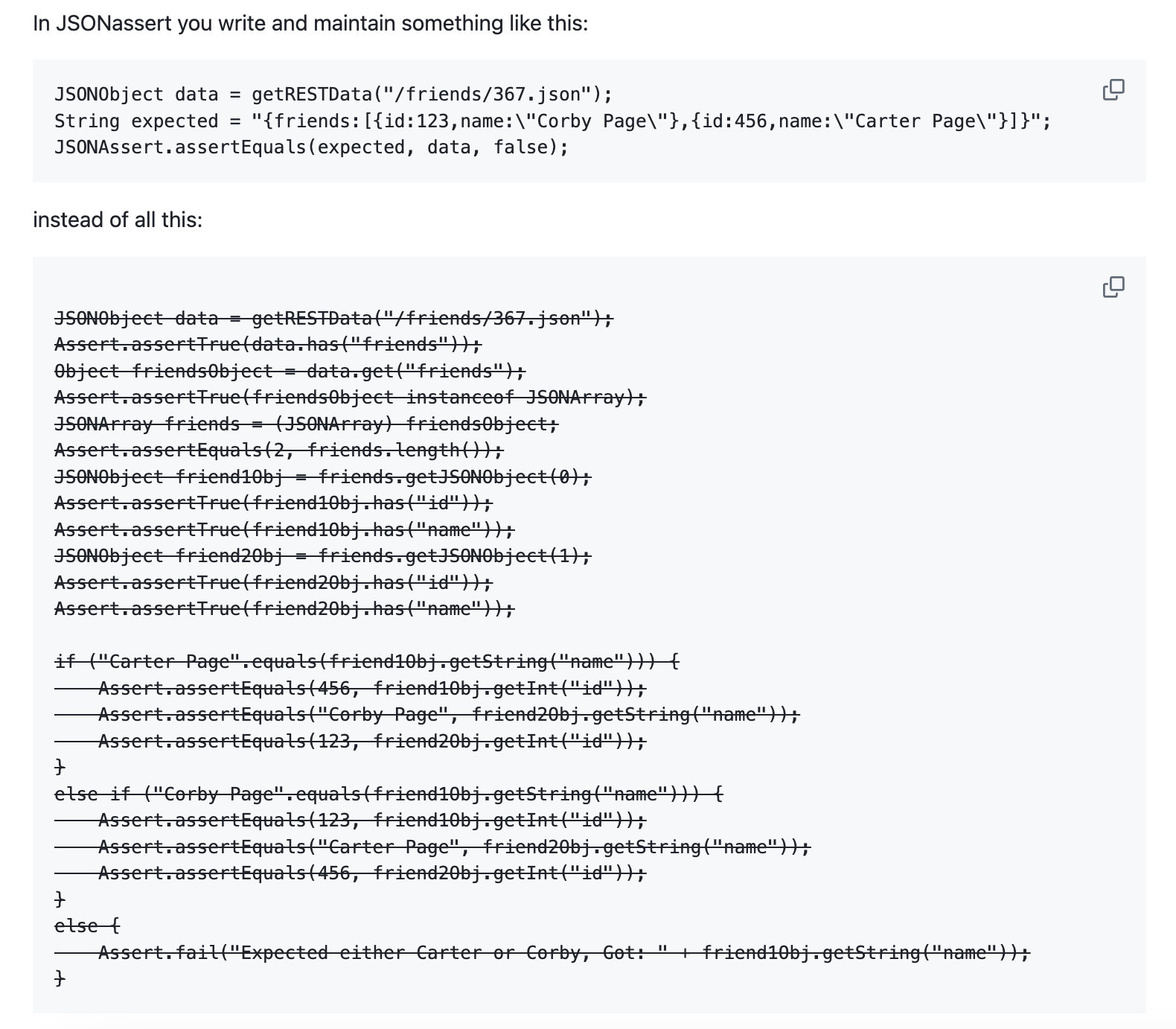 JSONassertify: Bringing JSONassert into the Future with Balance