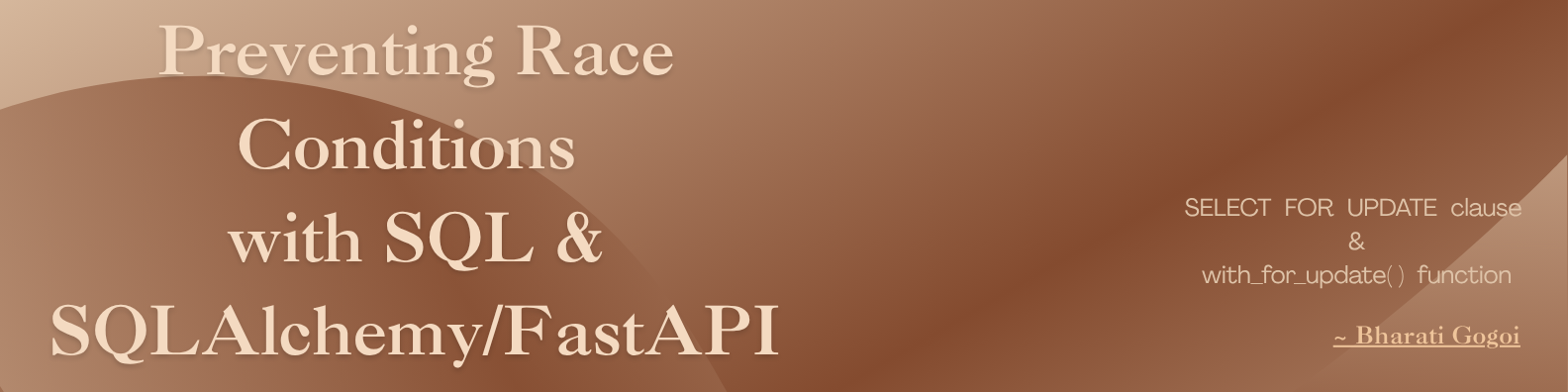 Preventing Race Conditions with SQL & SQLAlchemy/FastAPI