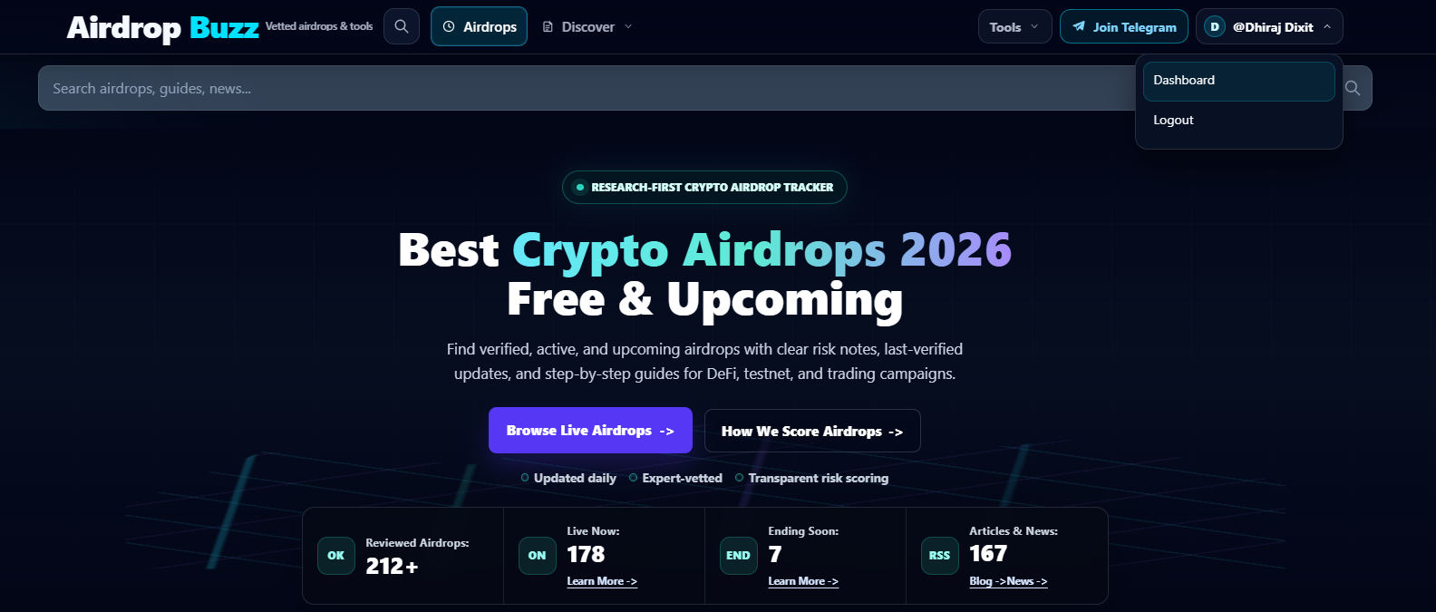 AirdropBuzz Dashboard, Watchlist, Daily Check-in and Potential $BUZZ Airdrop: How It Works