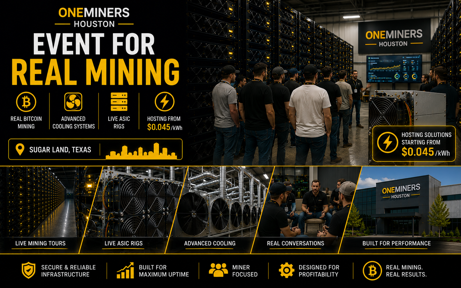 OneMiners Houston Event for Real Mining