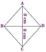 how to find the area of rhombus,area of rhombus