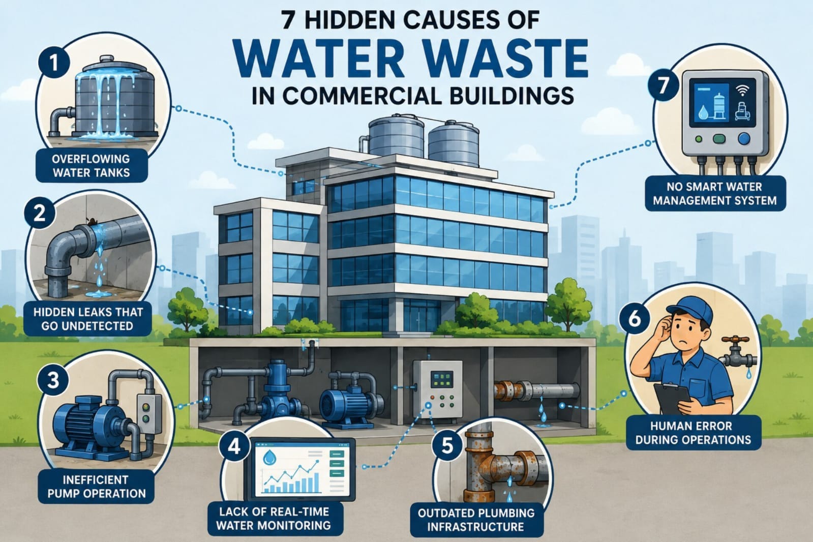 7 Hidden Causes of Water Waste in Commercial Buildings