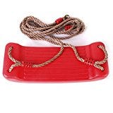 Generic Outdoor Swing Set Seat with Rope Red