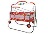 Olly Polly Newborn Baby Cradle , Cot , Crib , Bassinet , Stroller And Swing baby boy Girl birthday Gift - Red small jhoola