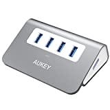 AUKEY USB Hub 3.0 Portable Aluminum 4 Port USB 3.0 Data Hub with 1.6ft USB Cable for MacBook Air,...