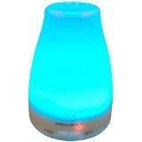 Aromatherapy Essential Oil Diffuser 7 colors - 120 ml Portable Ultrasonic Cool Mist Aroma Humidifier with changing Colored LED Lights, Waterless Auto Shut-off and Adjustable Mist mode