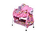 Teddy Crib and Cradle with Swing ( Baby jhula ) Mosquito Net and Multiple Function