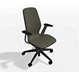 Steelcase SILQ Office Desk Chair Merle Dark Frame Cogent Connect Sailor Fabric 5S95 - Hard Floor...