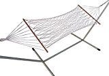 Hangit 3' Feet Wide Basics Natural Rope Hammock Swing for large rooms or terrace- Single Person Use