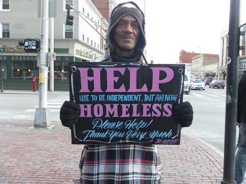 Signs for the Homeless – From up North