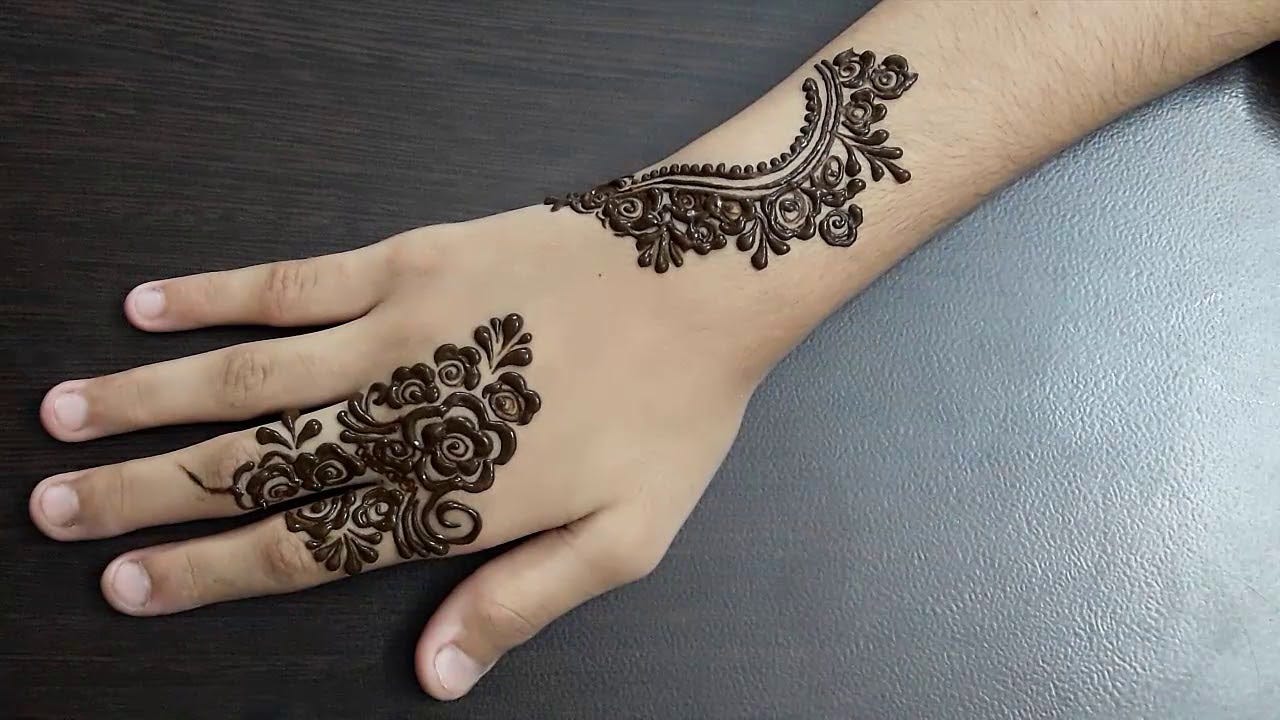 New Gulf Flower Mehndi  Design  01 Latest Gulf Mehndi  