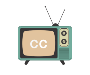 Cartoon TV displaying “CC”