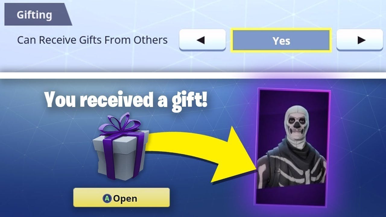 with new patch 4 5 fortnite has introduced a new featured in the game i e gift under account and content you can find an option that says receive - fortnite gifting feature