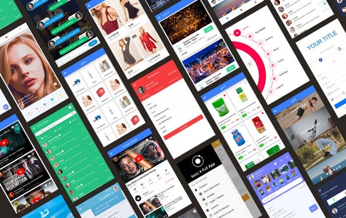Ionic Full App with huge number of layouts and features