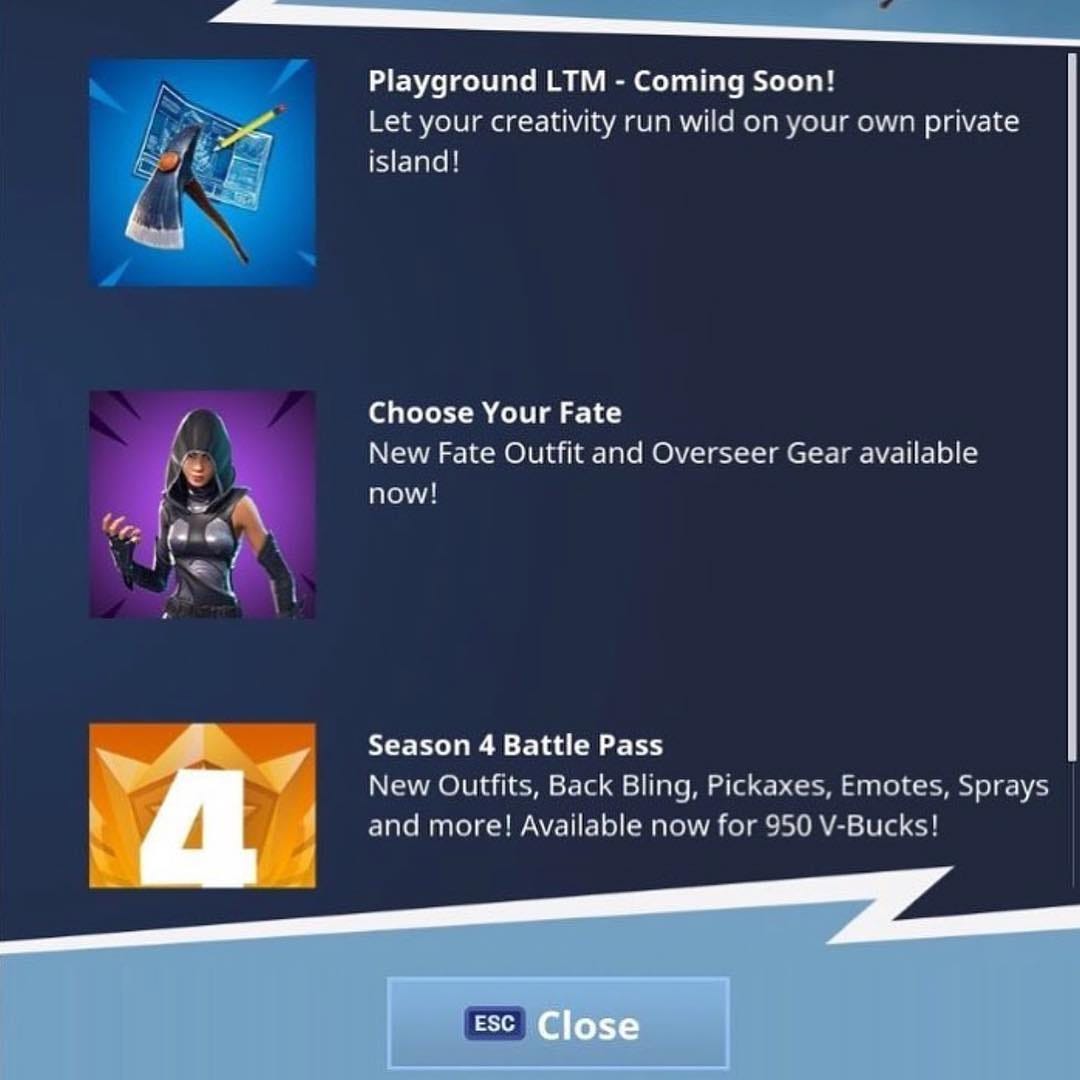 Most Awaited Fortnite Playground Ltm Is Here Esports Rush Medium - what started as a leak fortnite just made the right move and released a statement in their blog a few weeks back