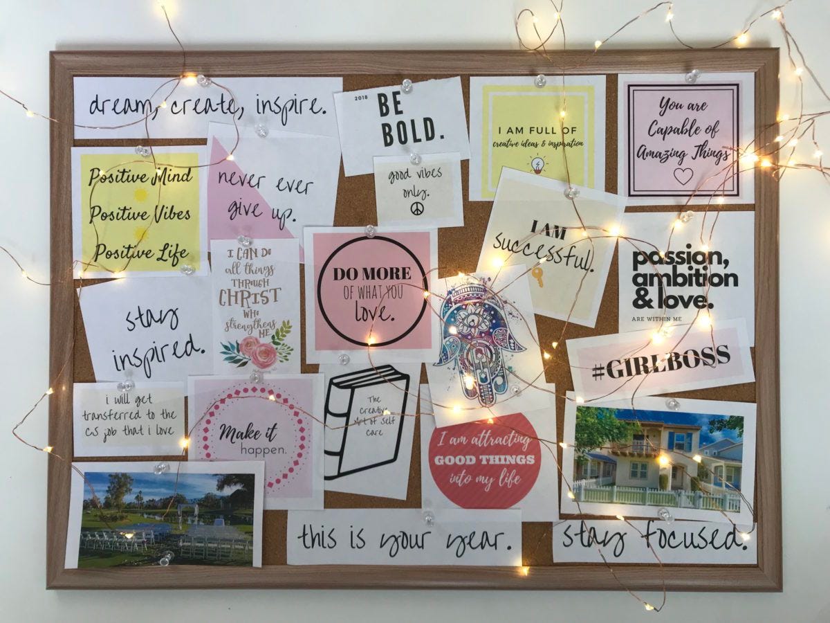 How To Create The Perfect Vision Board Ideas Into Action Medium