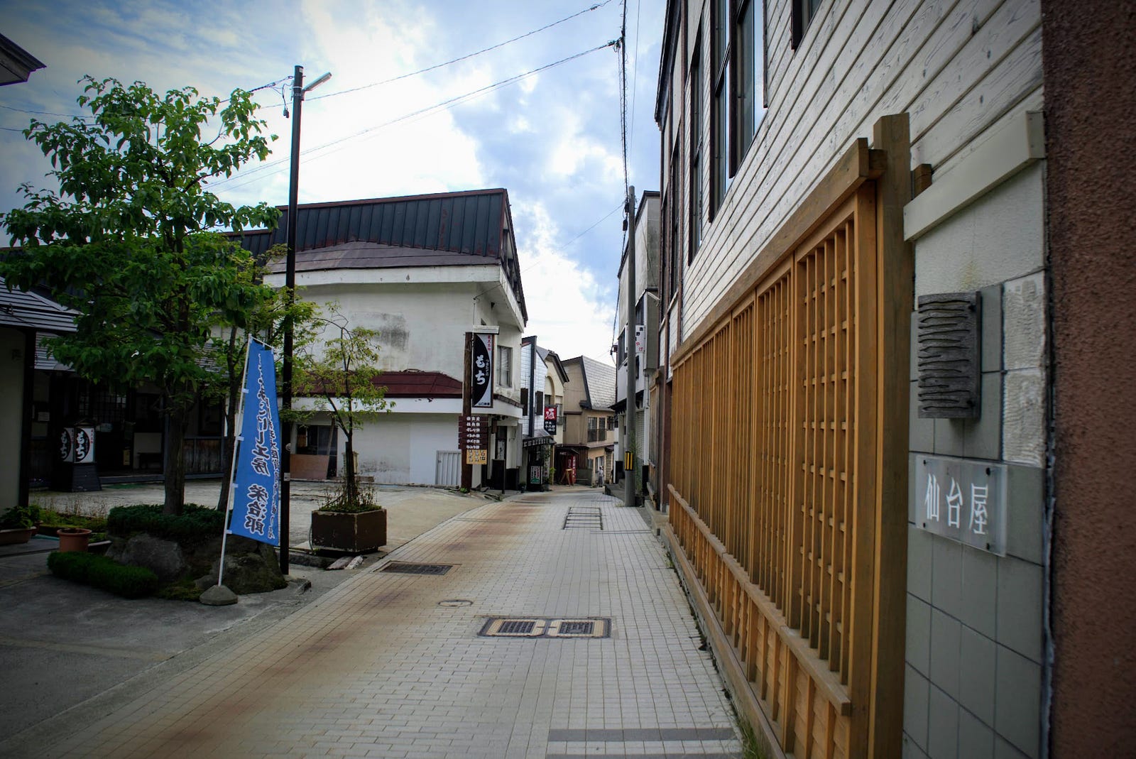 The main street of Zao Onsen