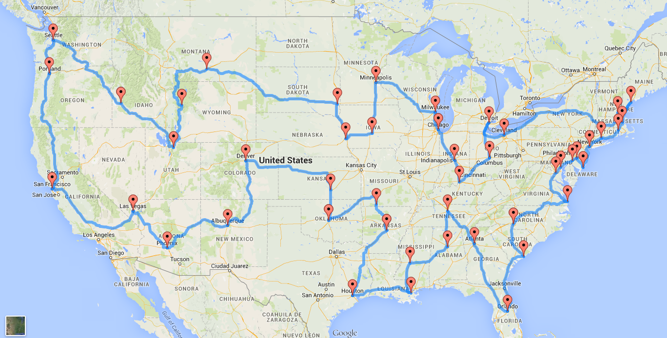 This Is the Perfect US Road Trip According to Scientists