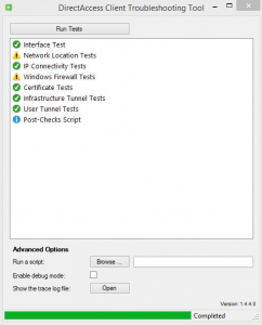 DirectAccess Client Troubelshooting Tool