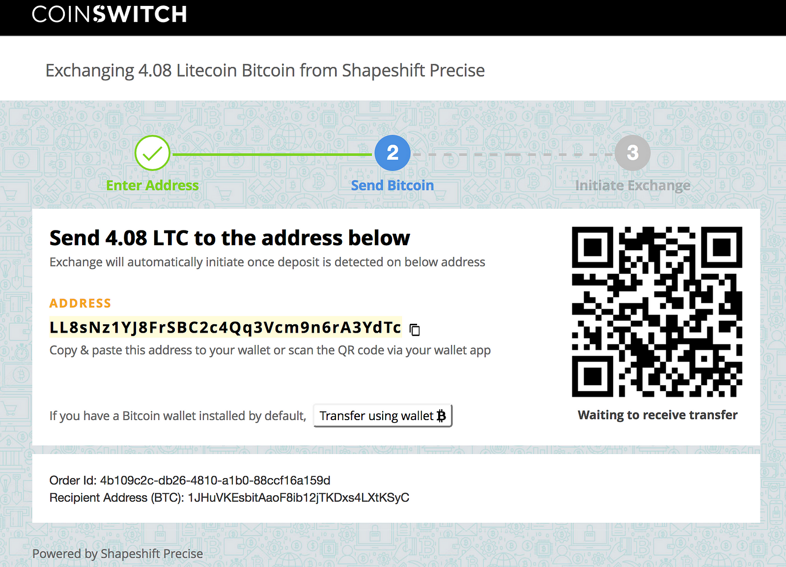 php validați adresa bitcoin