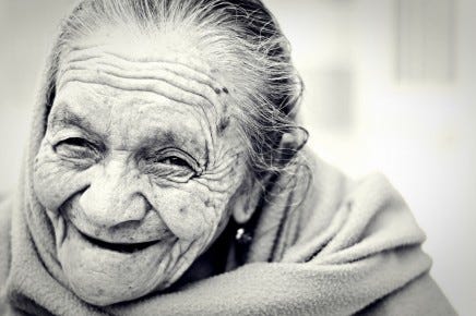 unsplash elderly woman smile