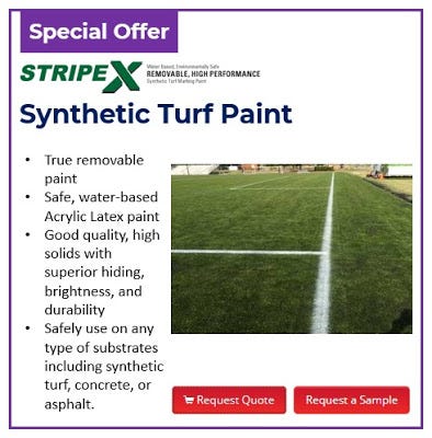 PERMANENT AND REMOVABLE SYNTHETIC TURF PAINTS AT AFFORDABLE COSTS