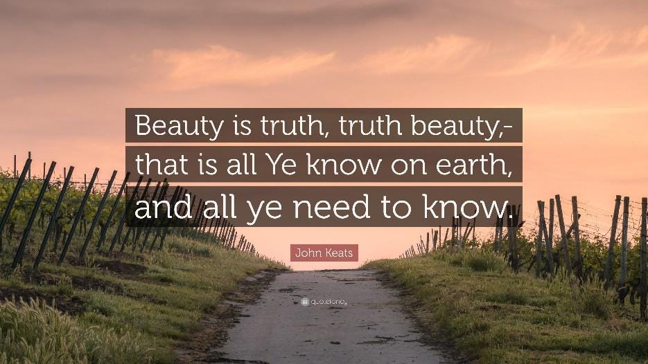 truth is beauty keats