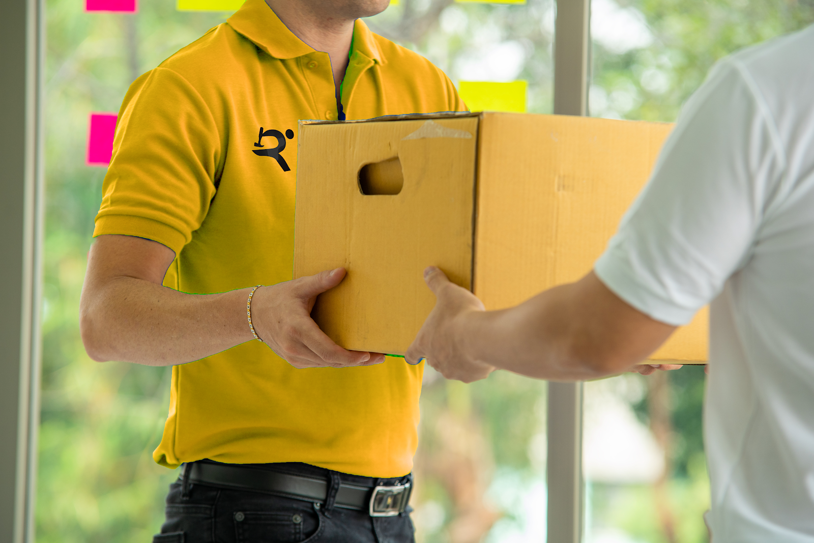 PartRunner Employee Delivering Packages