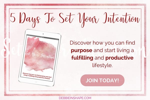 Develop the power of intention and start living a fulfilling and productive lifestyle. Join the challenge today!