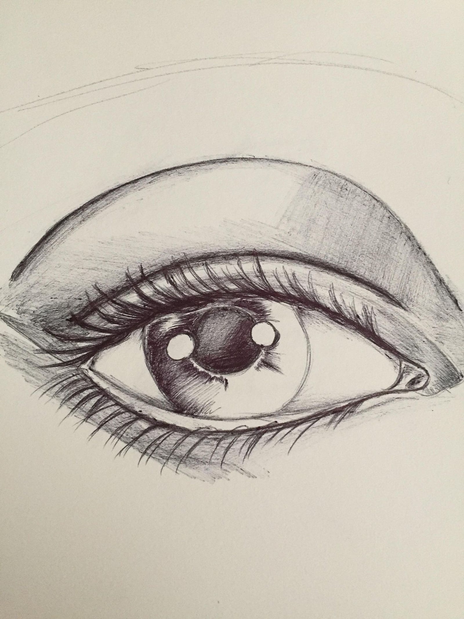 Realistic Eye Drawing In PEN! (Original Artwork) – KaylinArt – Medium