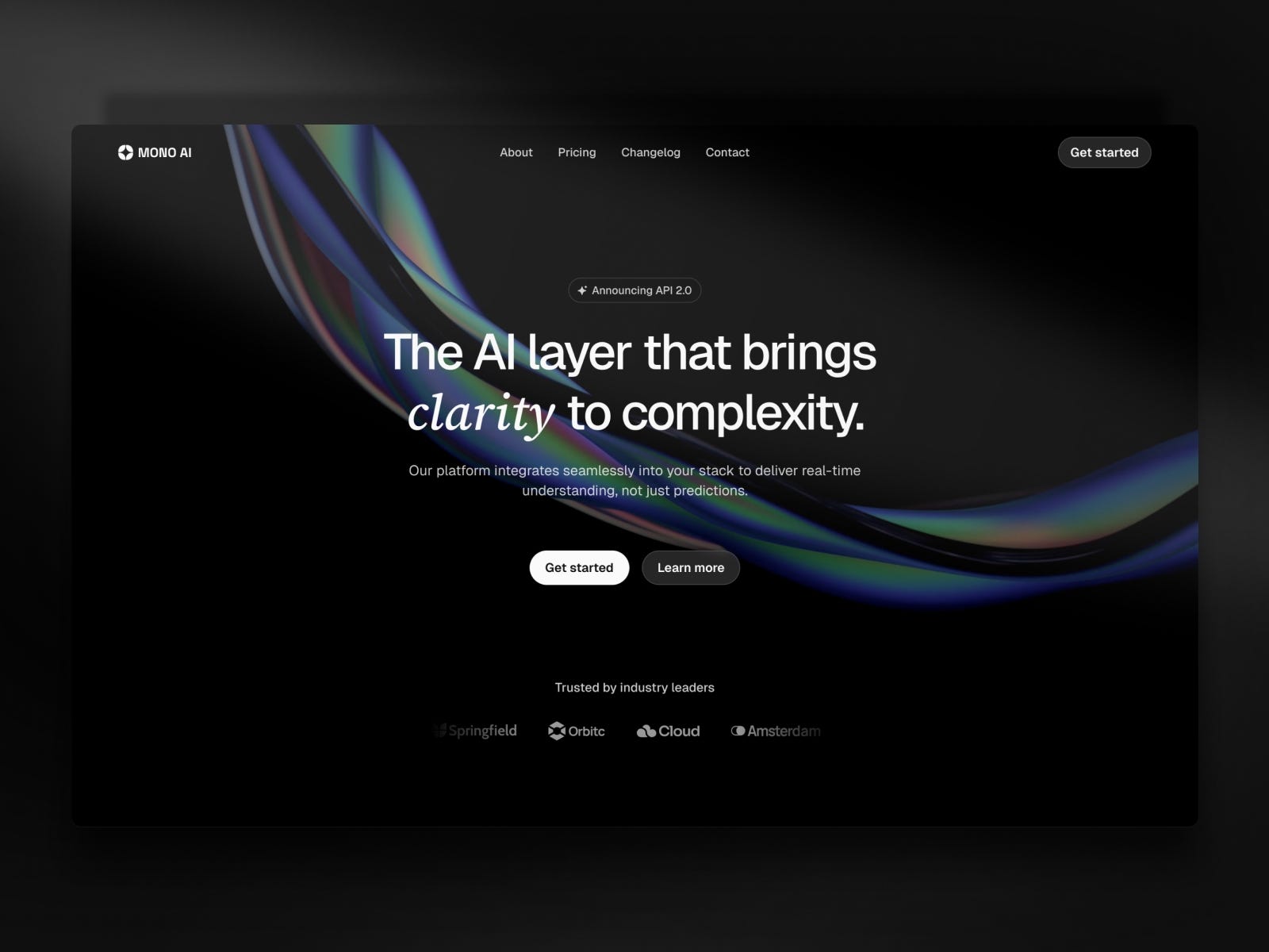 MONO AI — AI & SaaS Template