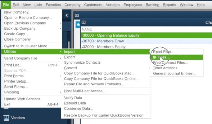 Process-for-Importing-IIF-files