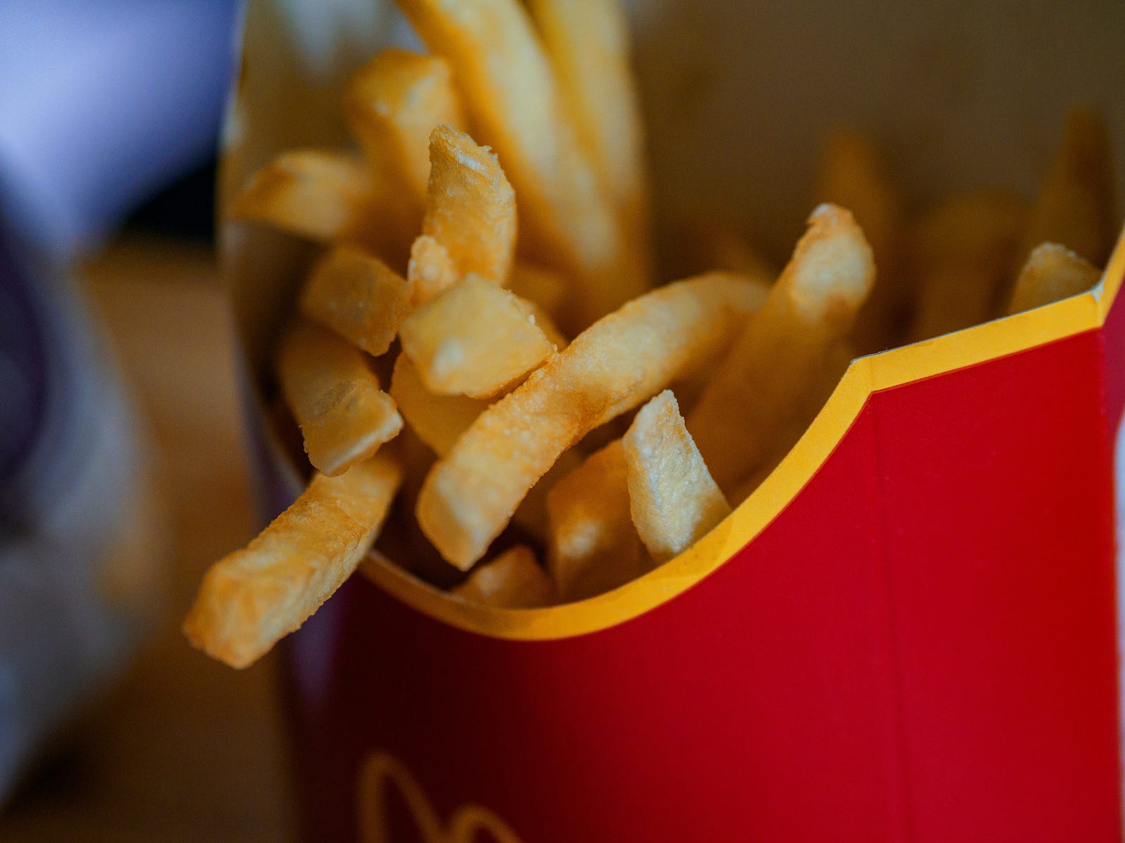 A close-up photo of a container of McDonald’s french fries. There are 13,523 McDonalds restaurants in the United States as of October 31, 2023. California has the most McDonald’s locations in the U.S., with 1,218 restaurants, about 9 percent of all McDonald’s restaurants in the U.S.